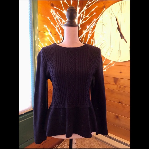 Talbots Sweaters - Talbots Navy Blue Knit Sweater